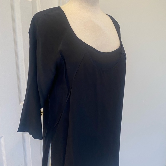 Eileen Fisher 100% Silk Tunic Scoop Neckline 3/4 Sleeve Simple Classic T… - Picture 8 of 8